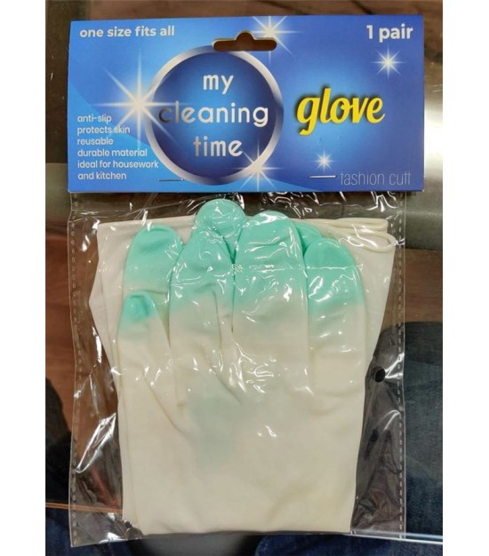 My Cleaning Time Fingers Dipped Glove. One Size Fits All. 91080 Pairs. EXW Los Angeles